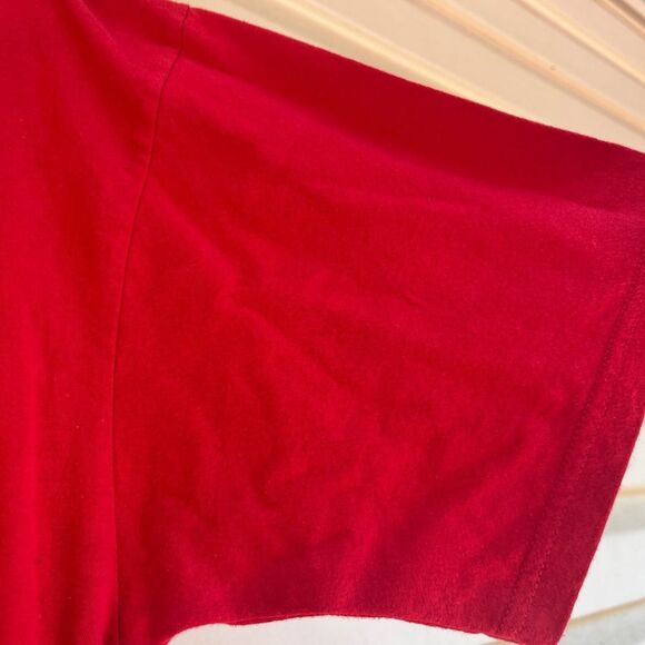 Adidas rich red short-sleeved shirt, crew neck, chest logo, XL/TG - Picture 3 of 5